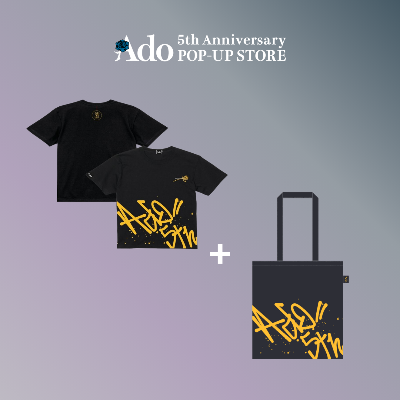 ADO 5th Anniversary POP-UP STORE T-shirt + Tote Bag (Singapore Exclusive)