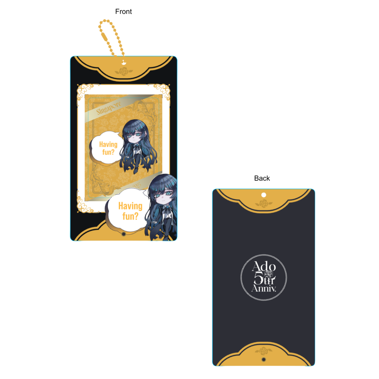 5th Anniversary POP-UP STORE Acrylic Trading Card Case (Singapore EXCLUSIVE)