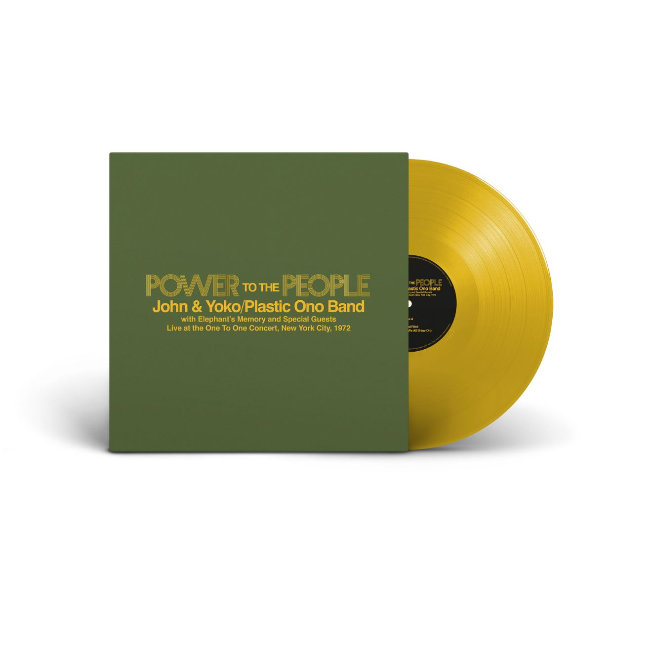 Power To The People – Live at the One To One Concert, New York City, 1972 - 1LP Yellow colour vinyl (45rpm)