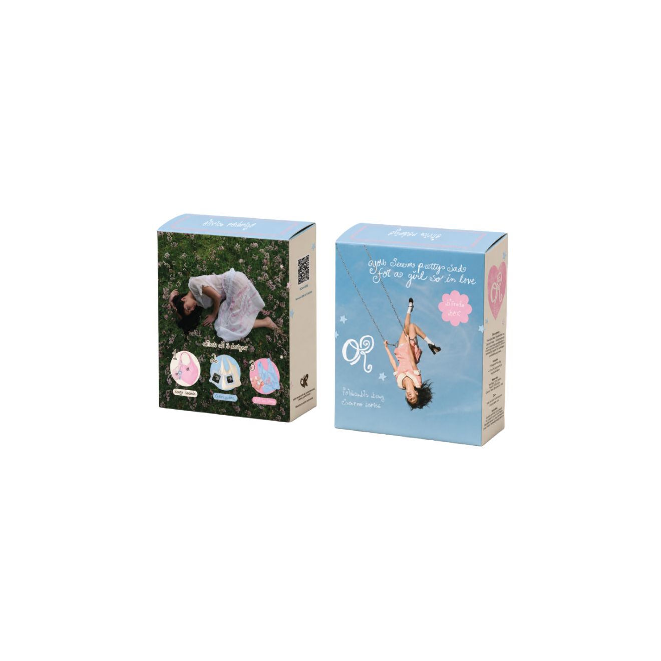 you seem pretty sad for a girl so in love charm tote blind box